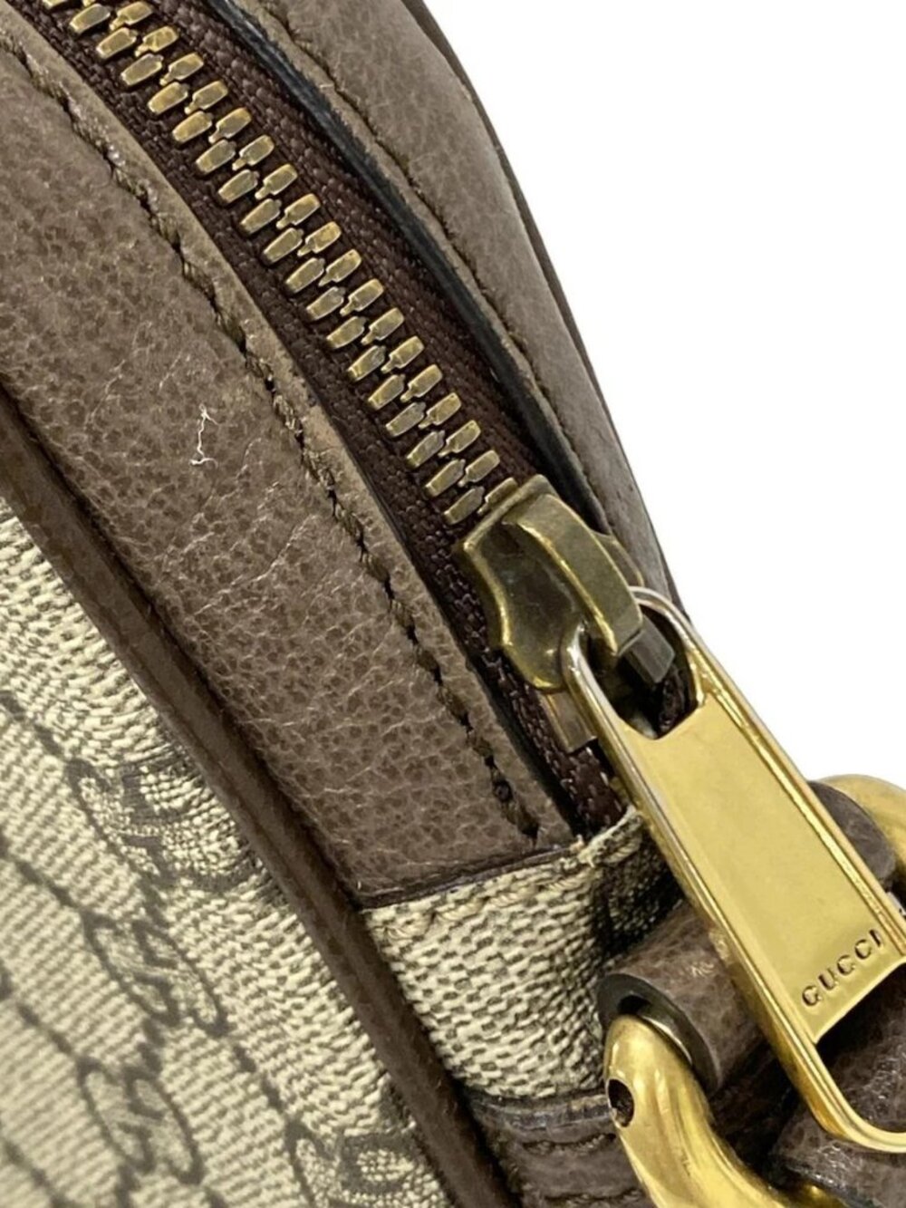 GUCCI Ophidia GG Small Messenger Bag 547926 Beige Ebony Dark Brown PVC Leather - Picture 10 of 16